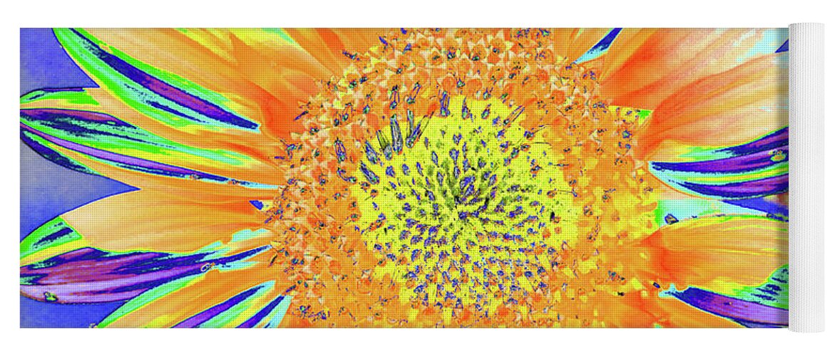 Sunflowers Yoga Mat featuring the photograph Sunrazzler by Cris Fulton