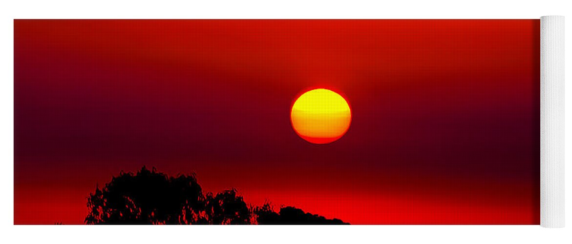 Landscape Yoga Mat featuring the photograph Sunset Dreaming by Az Jackson