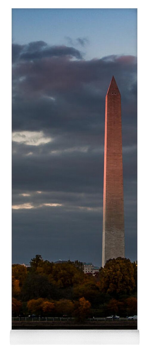 Sky Yoga Mat featuring the photograph Sunset Glow by Ed Clark