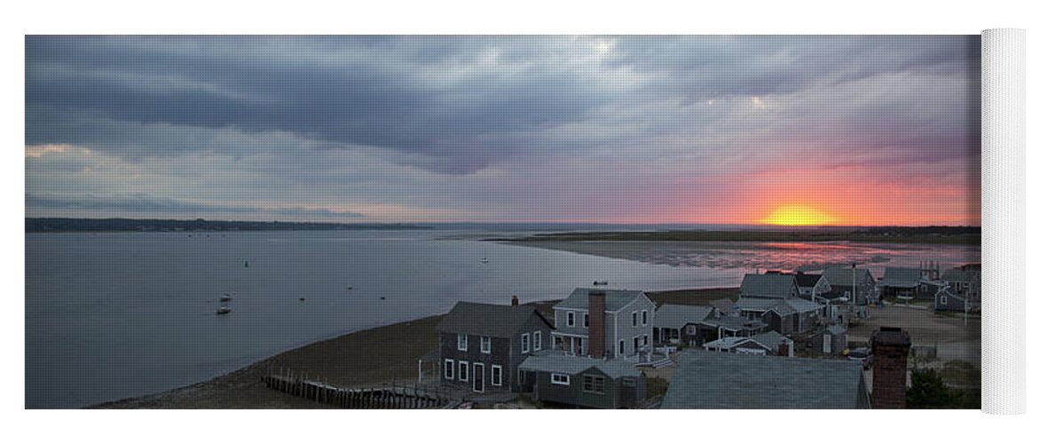 Sunset Yoga Mat featuring the photograph Sunset View from Sandy Neck Light by Charles Harden