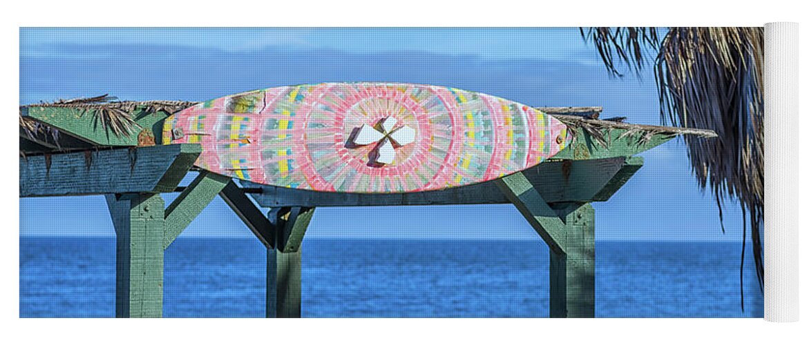 Surfboard Yoga Mat featuring the photograph Surfboard Art #1 by Joseph S Giacalone