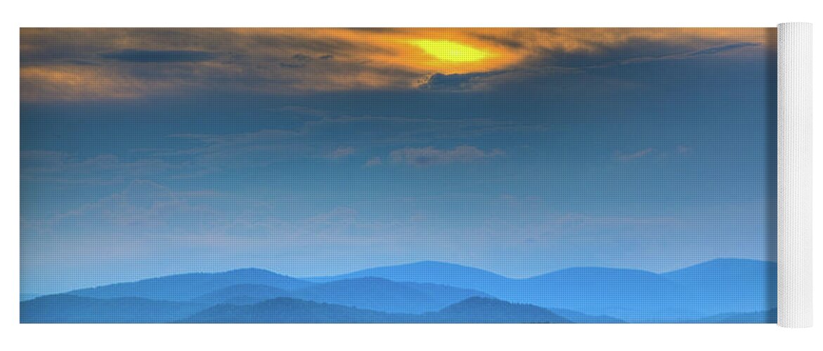 Sundown Yoga Mat featuring the photograph Surrender the Day by Dale R Carlson