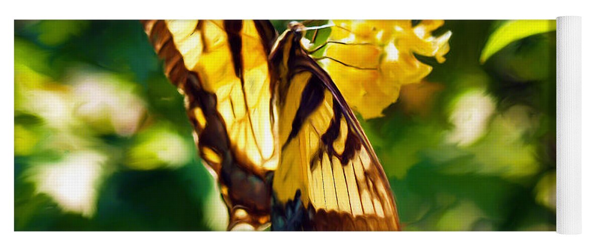 Butterfly Painting Yoga Mat featuring the painting Swallowtail by Patricia Griffin Brett