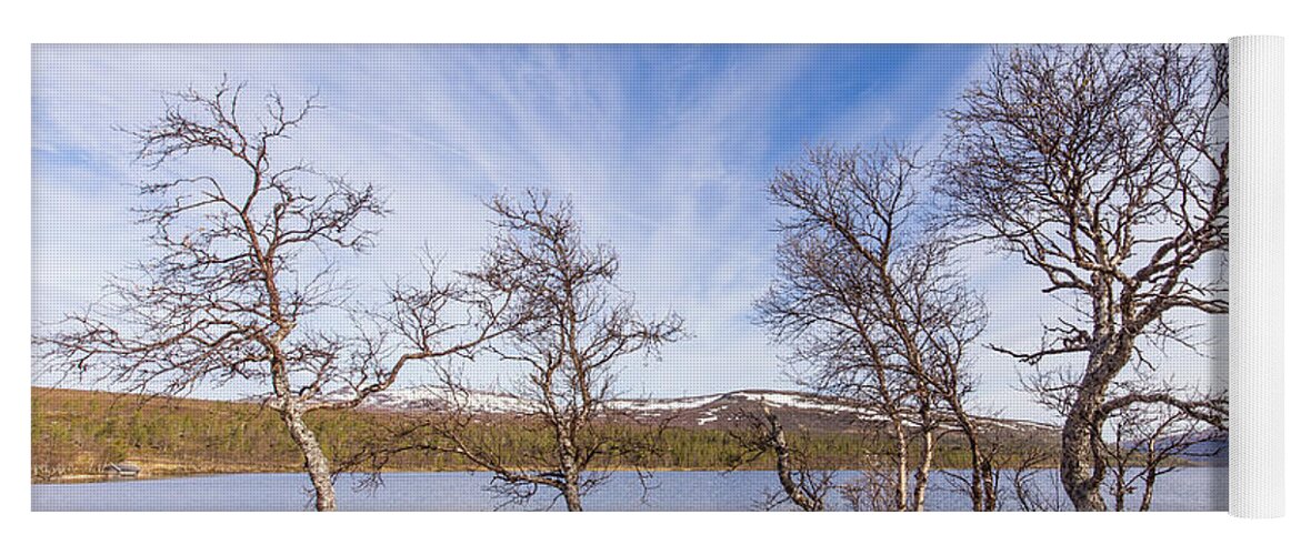 Sweden Yoga Mat featuring the photograph Swedish Mountains - Lake View by Stefan Mazzola