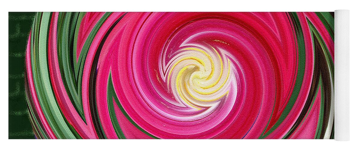 Abstract Yoga Mat featuring the photograph Swirls of Color by Sue Melvin