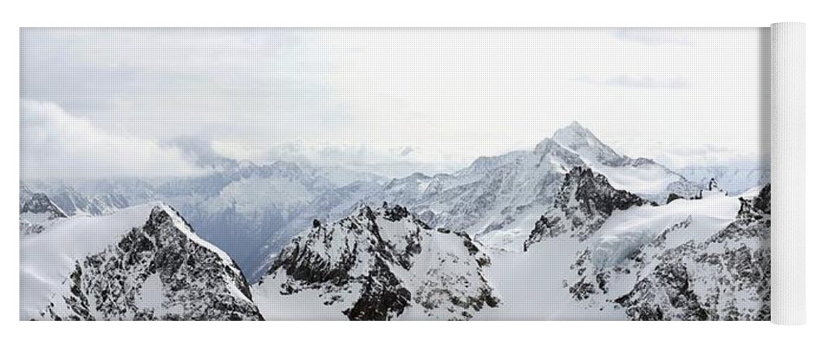 Photograph Yoga Mat featuring the photograph Swiss Alps by Richard Gehlbach