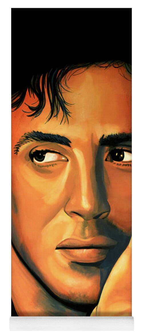 Sylvester Stallone Yoga Mat featuring the painting Sylvester Stallone by Paul Meijering