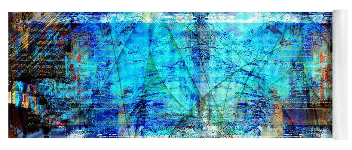Abstract Yoga Mat featuring the digital art Symphonic Orchestra by Art Di