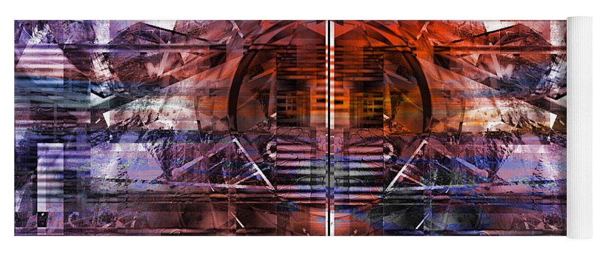 Abstract Yoga Mat featuring the digital art Synchronize by Art Di