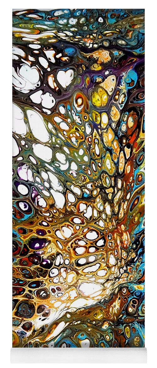 Abstract Yoga Mat featuring the painting Take Flight by Tia McDermid