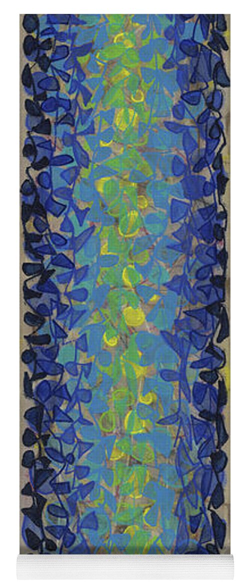 Abstract Yoga Mat featuring the painting Tall Drink Fifteen by Lynne Taetzsch