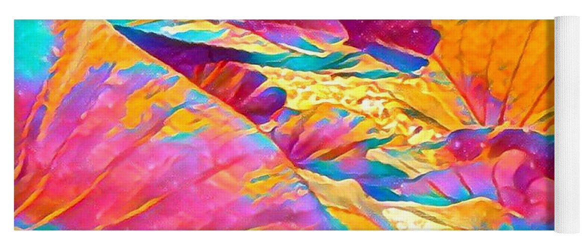 #flowersofaloha #flowers # Flowerpower #aloha #hawaii #aloha #puna #pahoa #thebigisland #taroleaves #rainbow Yoga Mat featuring the photograph Taro Leaves in Rainbow Aloha by Joalene Young