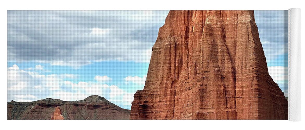 Temple Of The Sun Yoga Mat featuring the photograph Temple of the Sun, Capital Reef by JustJeffAz Photography