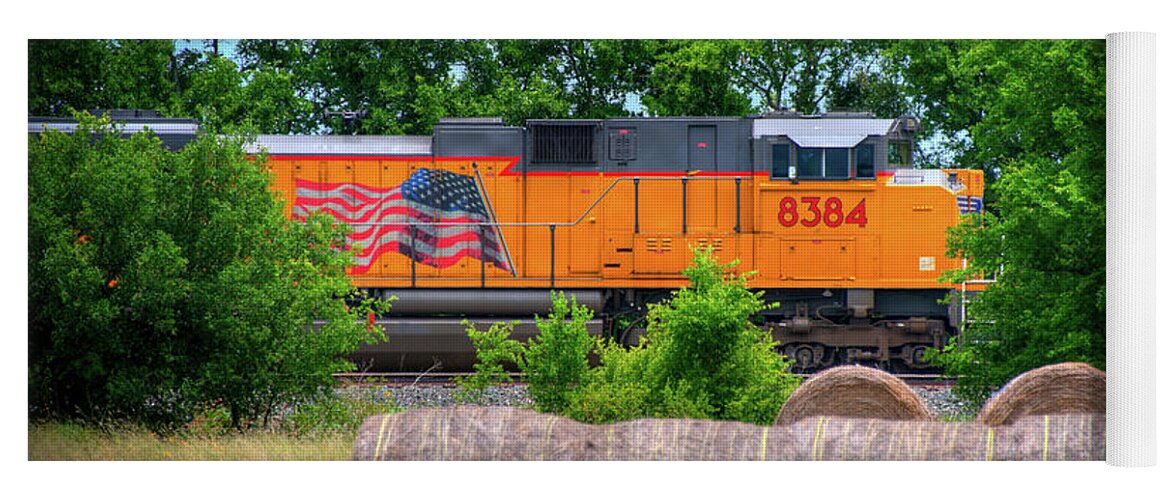 Texas Train Yoga Mat featuring the photograph Texas Train by Kelly Wade
