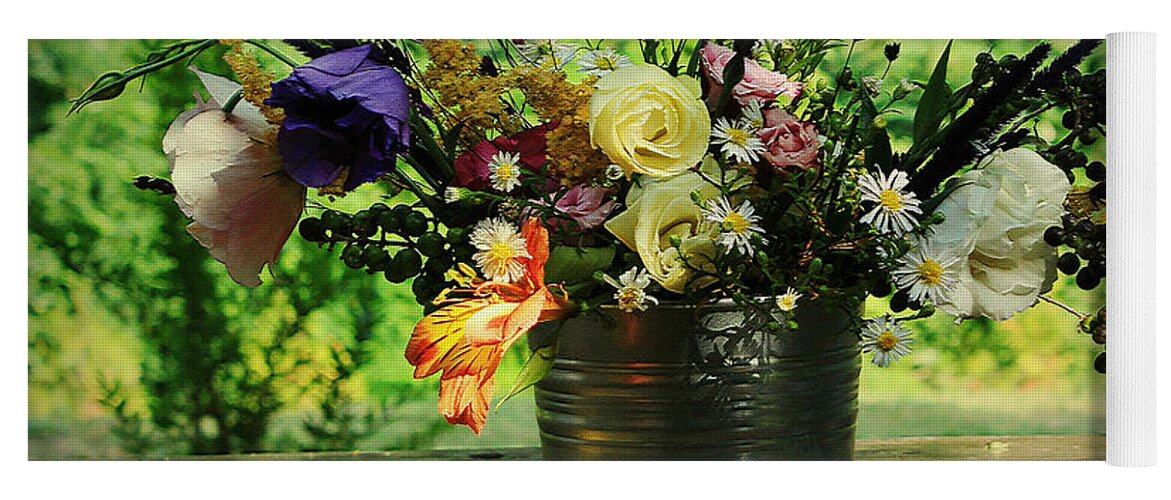 Flowers Yoga Mat featuring the photograph Thanks by Binka Kirova