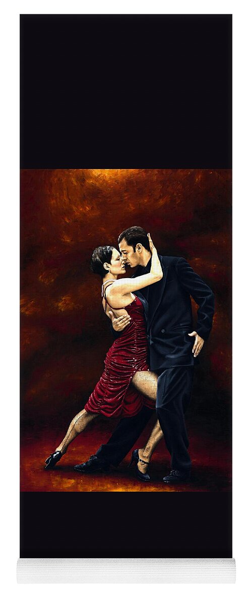 Tango Yoga Mat featuring the painting That Tango Moment by Richard Young