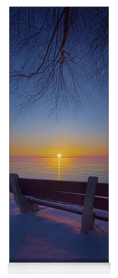 Sky Yoga Mat featuring the photograph That Very First Moment by Phil Koch