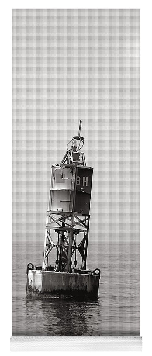 Bell Yoga Mat featuring the photograph The Bell Buoy by Charles Harden