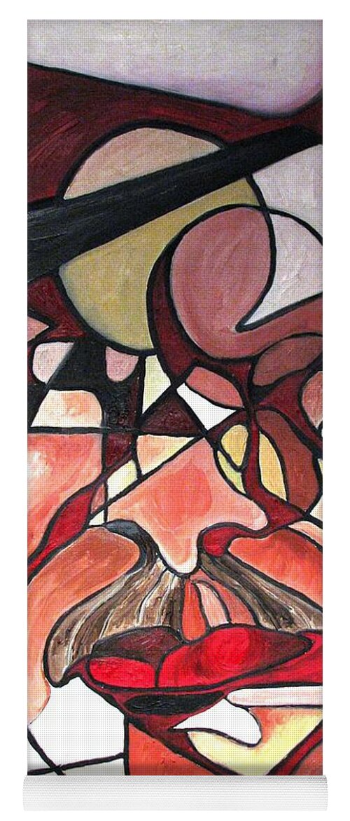 Abstract Yoga Mat featuring the painting The Brain Surgeon by Patricia Arroyo
