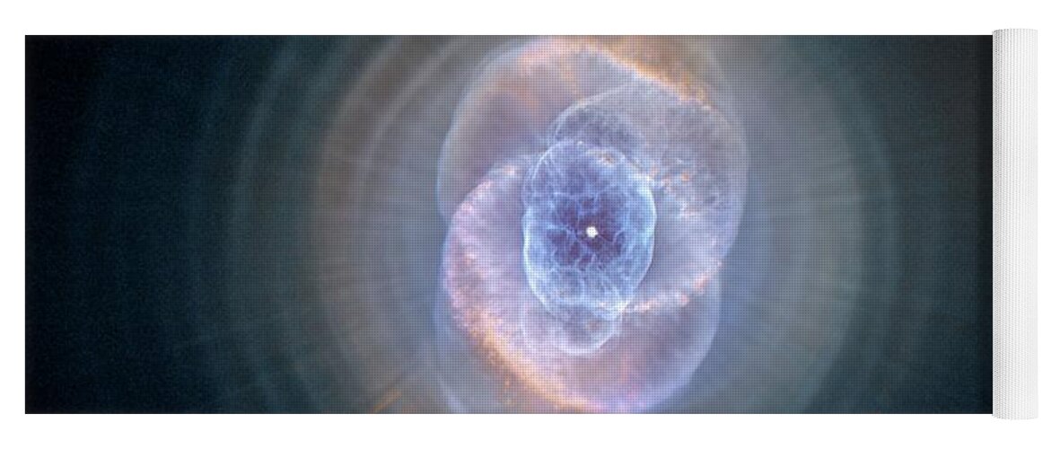 Cats Yoga Mat featuring the painting The Cat's Eye Nebula by Hubble Space Telescope