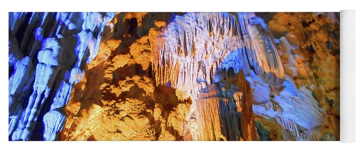 Halong Bay Yoga Mat featuring the photograph The Caves 13 by Ron Kandt