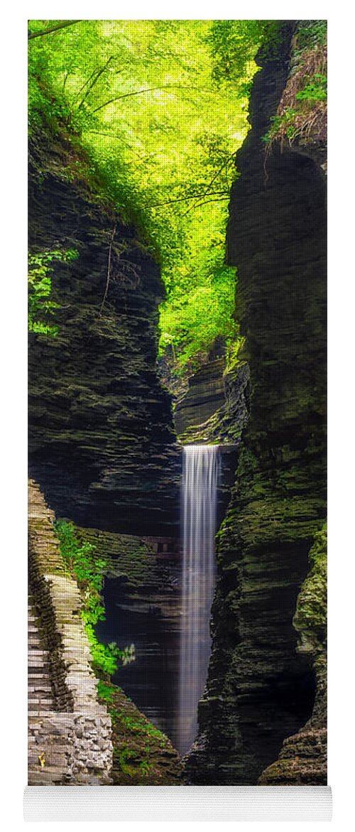 Mark Papke Yoga Mat featuring the photograph The Central Cascade by Mark Papke