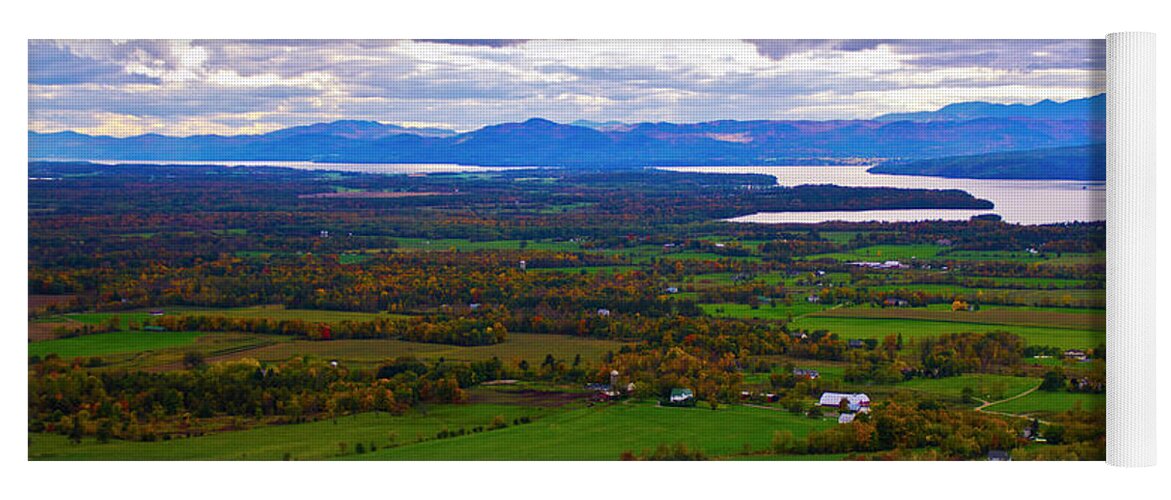 Fall Foliage Yoga Mat featuring the photograph The Champlain Valley by Scenic Vermont Photography