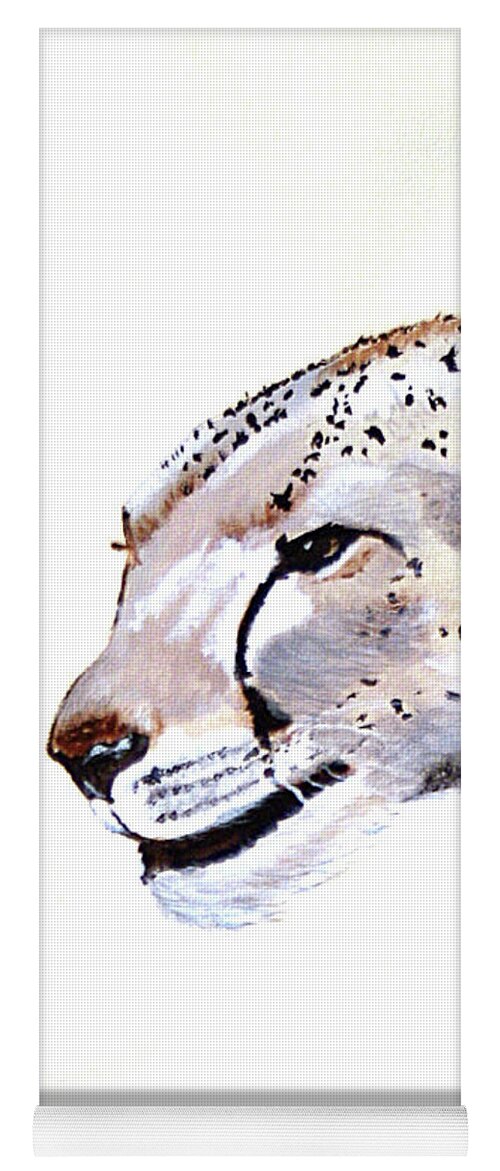 Animals Yoga Mat featuring the painting The Cheetah by Linda Holt