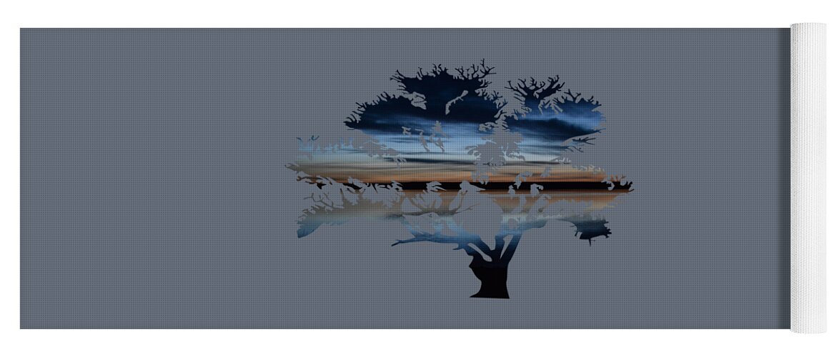 Dawn Yoga Mat featuring the photograph The Dawning Tree by Whispering Peaks Photography