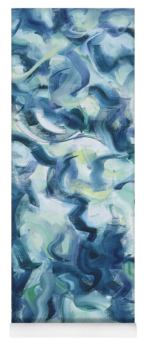 Oils Yoga Mat featuring the painting The Elements, Mergo Mers by Ritchard Rodriguez