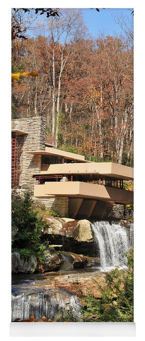 Simplicity Yoga Mat featuring the photograph The Fallingwater by Edwin Verin
