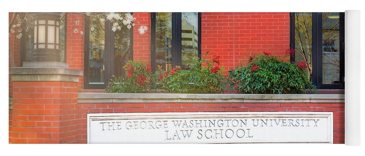 George Washington University Law School Yoga Mat featuring the photograph The George Washington University Law School DC by Susan Candelario
