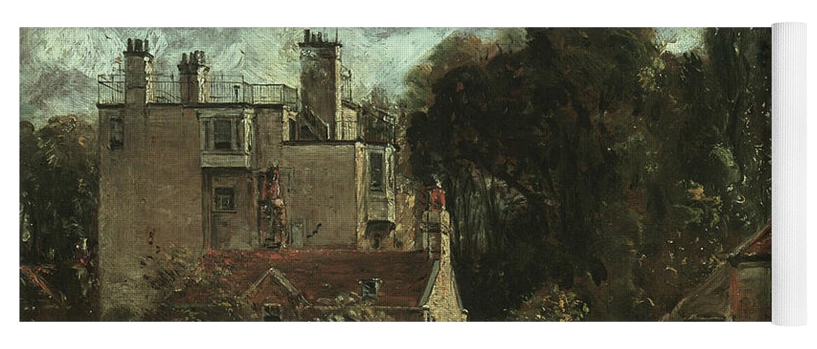 English Romantic Painters Yoga Mat featuring the painting The Grove or the Admiral's House in Hampstead by John Constable