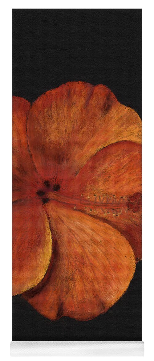 Hibiscus Yoga Mat featuring the painting The Hibiscus by Ginny Neece