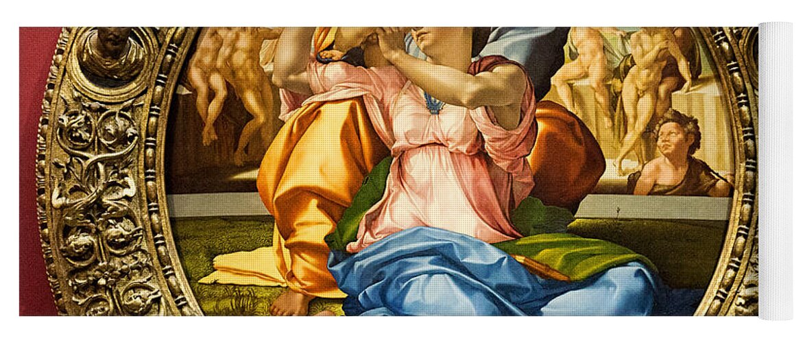 Holy Yoga Mat featuring the photograph The Holy Family - Doni Tondo - Michelangelo by Weston Westmoreland