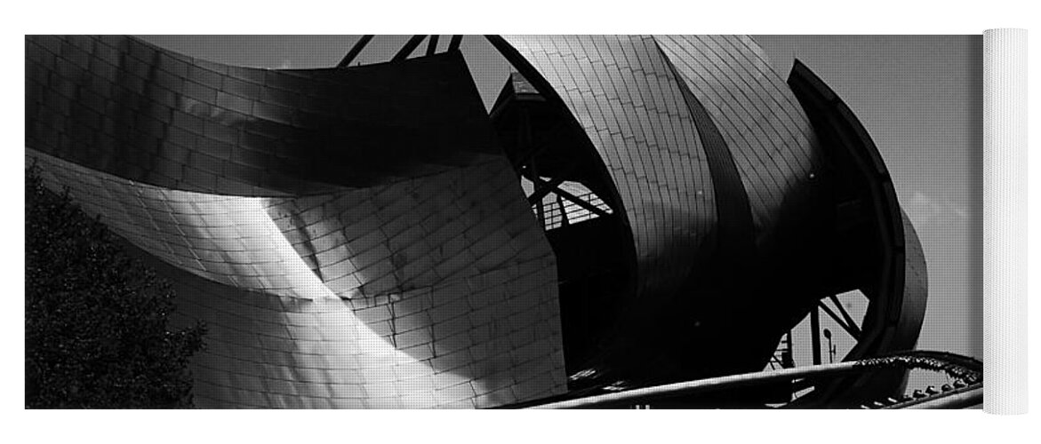 Structure Yoga Mat featuring the photograph The Jay Pritzker Pavilion by Ester McGuire