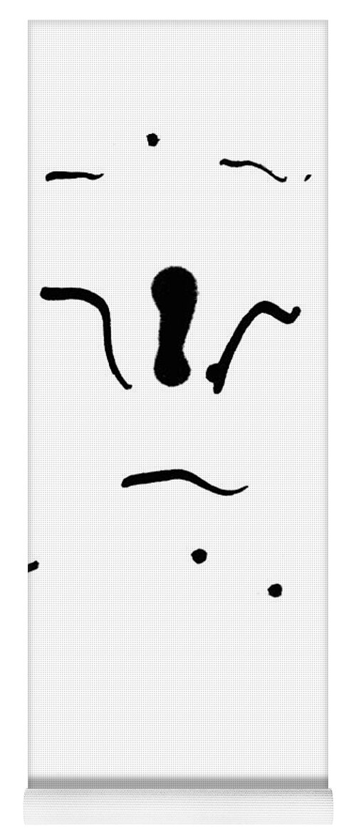 Abstract Yoga Mat featuring the drawing The Jester by Steve Karol