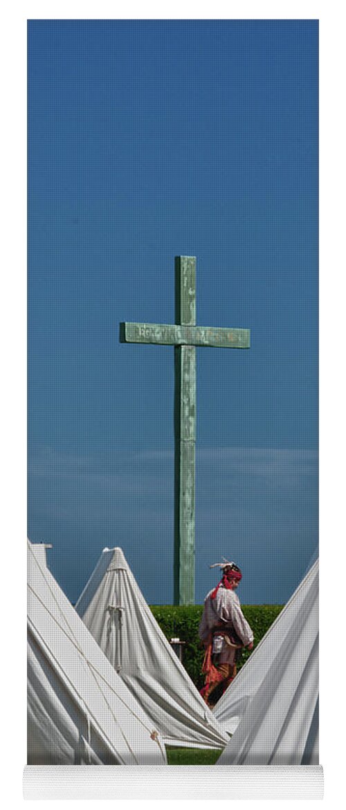 Guy Whiteley Photography Yoga Mat featuring the photograph The MIllet Cross 6579 by Guy Whiteley