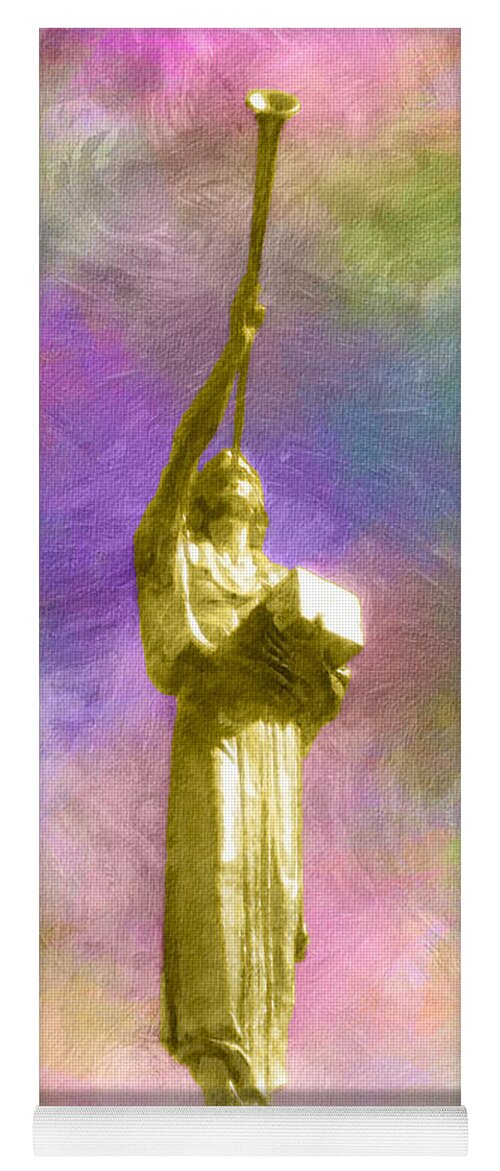 Moroni Yoga Mat featuring the painting The Morning Breaks by Greg Collins