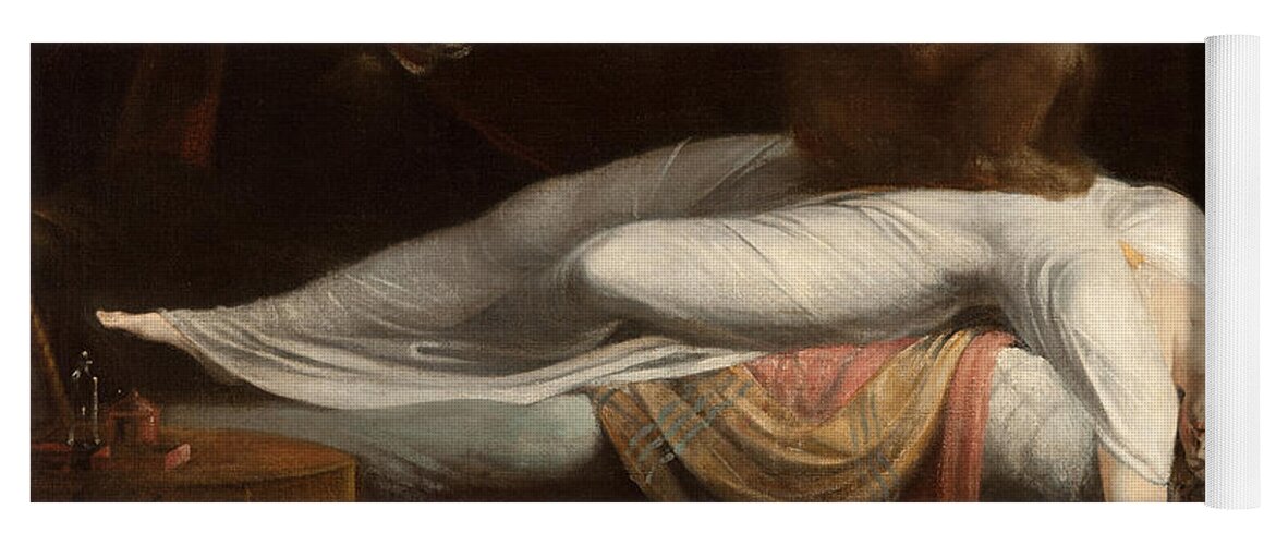 The Yoga Mat featuring the painting The Nightmare by Henry Fuseli