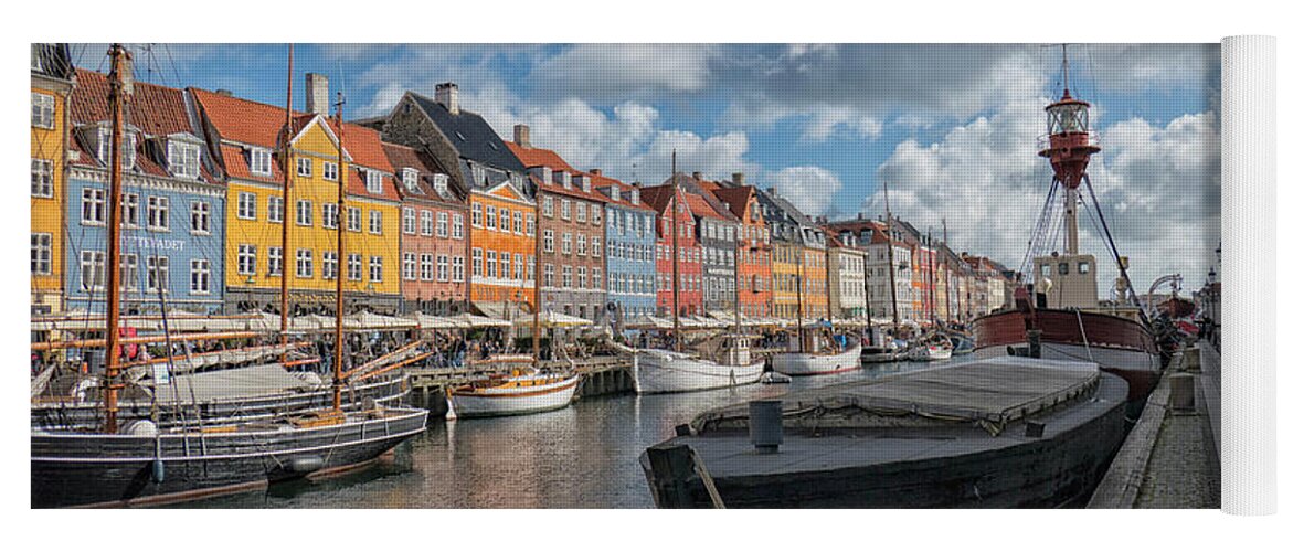 Architecture Yoga Mat featuring the photograph The Nyhavn Canal in Copenhagen by Patricia Hofmeester