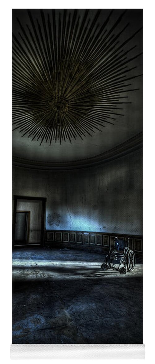Abandon Yoga Mat featuring the photograph The oval star room by Nathan Wright