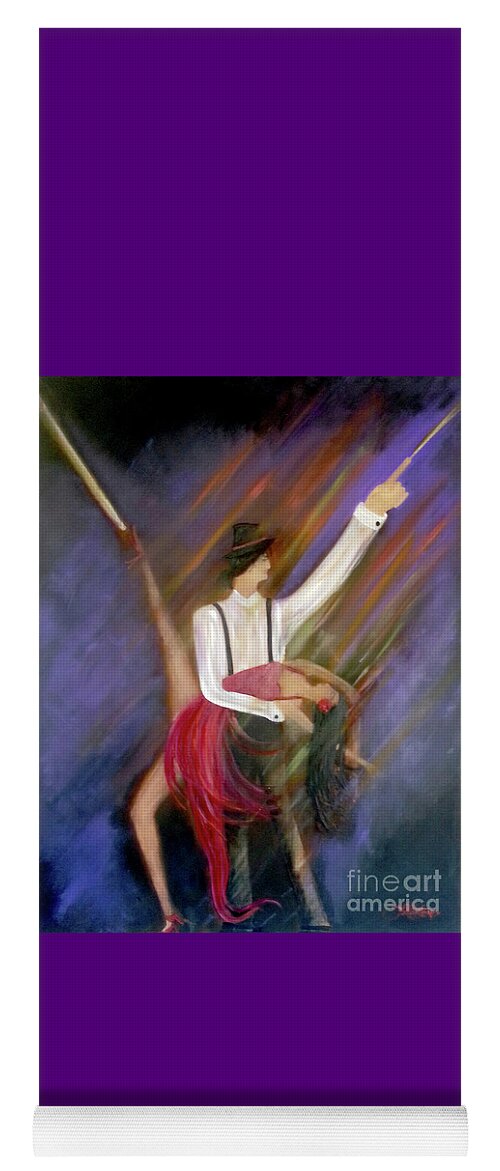 Dance Yoga Mat featuring the painting The Power Of Dance by Artist Linda Marie