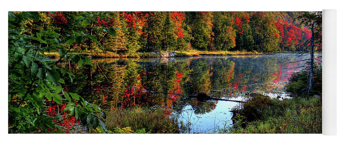 The Reds Of Early Autumn Yoga Mat featuring the photograph The Reds of Early Autumn by David Patterson