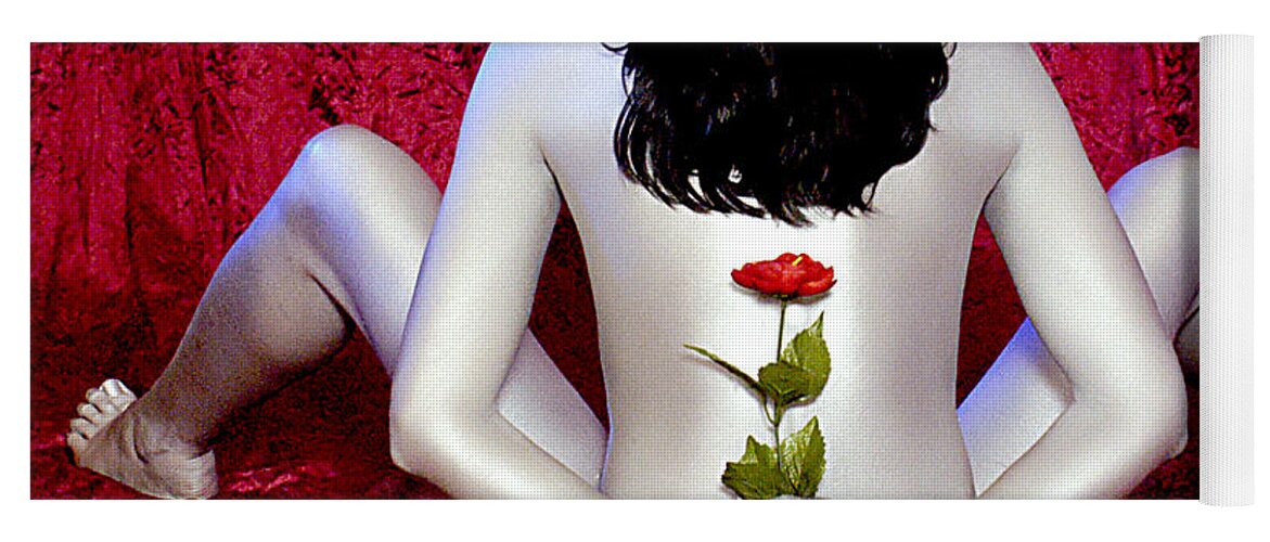 Clay Yoga Mat featuring the photograph The Rose by Clayton Bruster