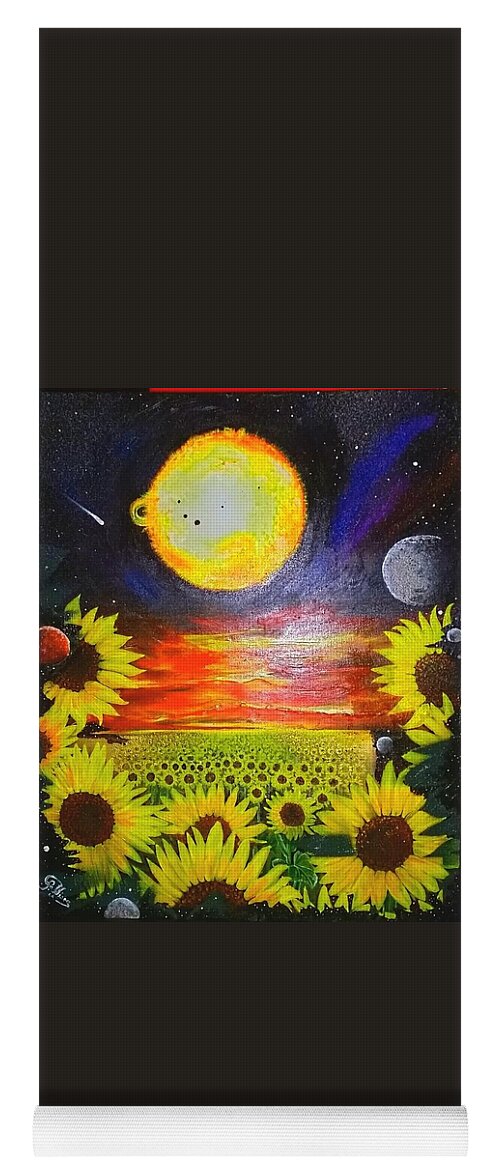 The Sun .antiman Yoga Mat featuring the painting The Sunshine by John Palliser