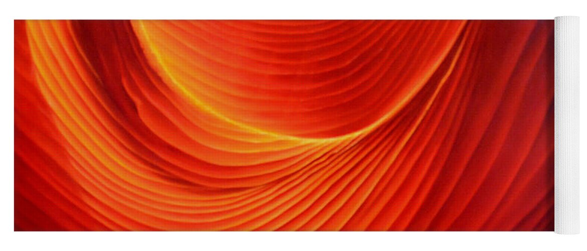 Antelope Canyon Yoga Mat featuring the painting The Swirl by Anni Adkins