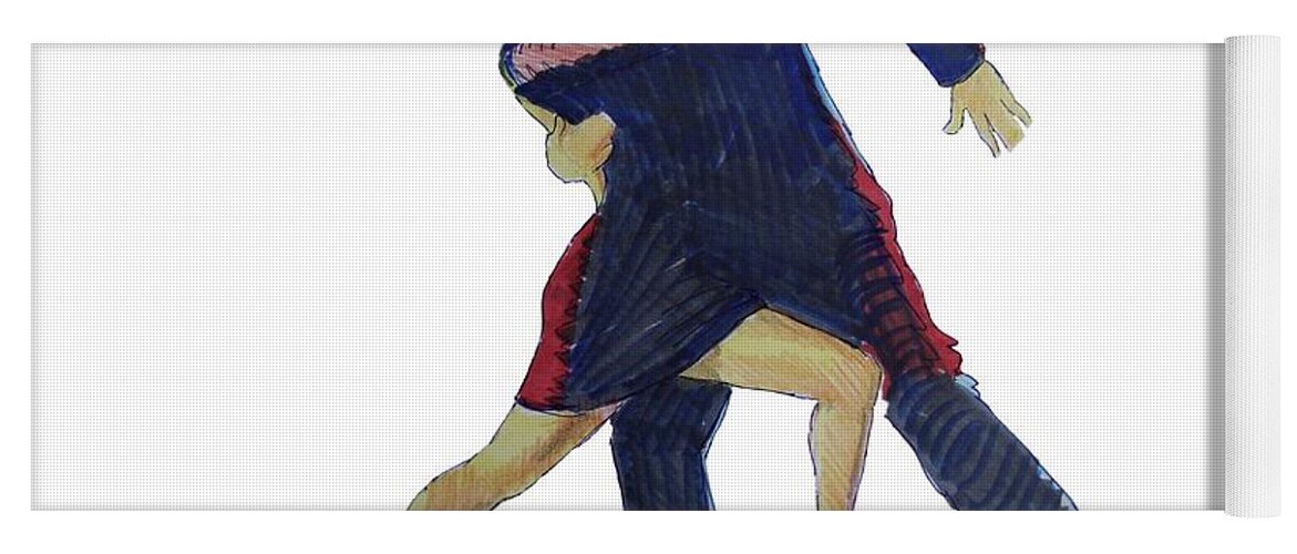 Tango Yoga Mat featuring the painting The Tango by Mike Jory