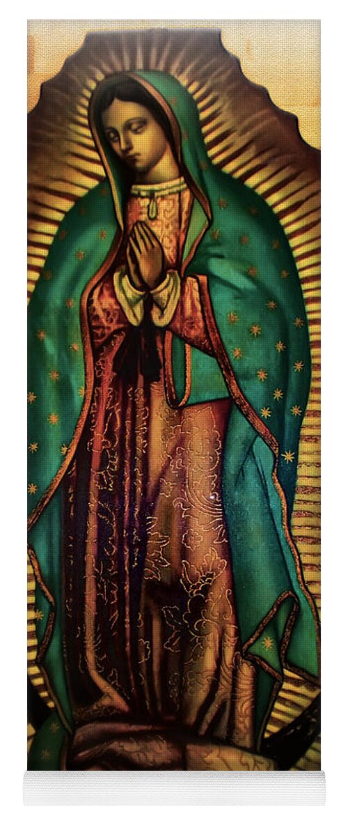 Our Lady Of Guadalupe Yoga Mat featuring the photograph The Virgin of Guadalupe by Digital Reproductions