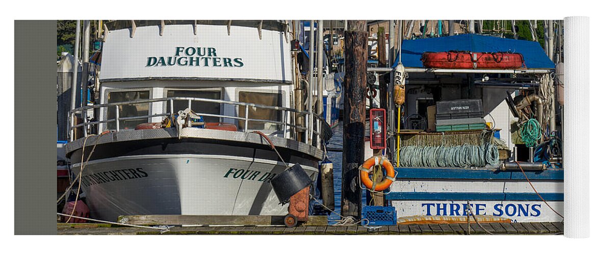 Boats Yoga Mat featuring the photograph Three Sons - Four Daughters by Derek Dean